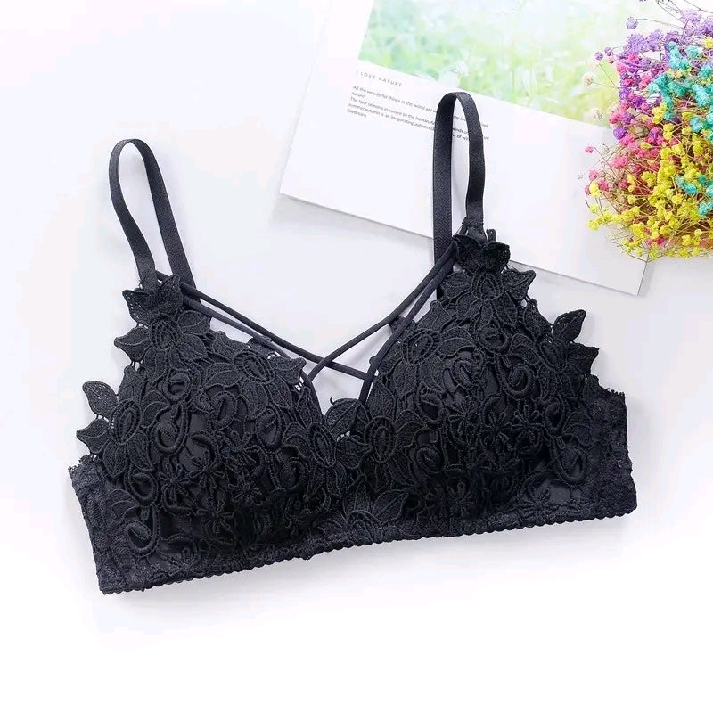 PACK OF 4 IMPORTED FANCY FLORAL COMFORTABLE BRA