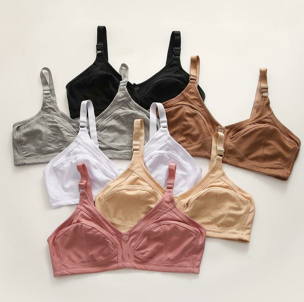 PACK OF 3 IMPORTED PURE STRETCHABLE COTTON BRA