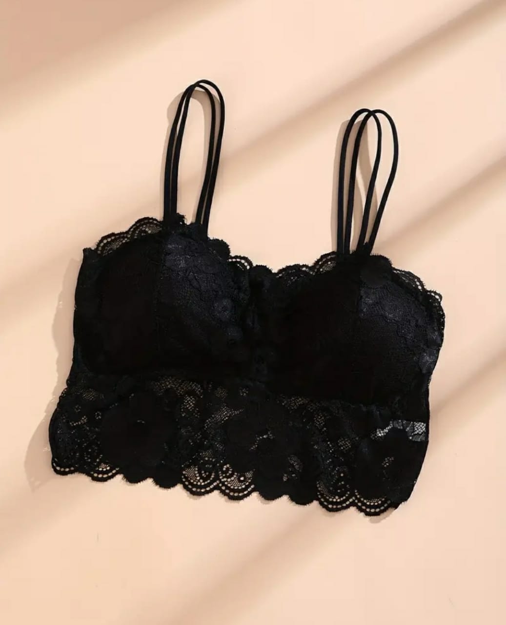 Pack of 3 Floral Lace Wireless Elegant Comfy Push Up Bra